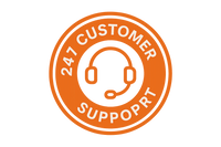 24/7 Customer Support Logo