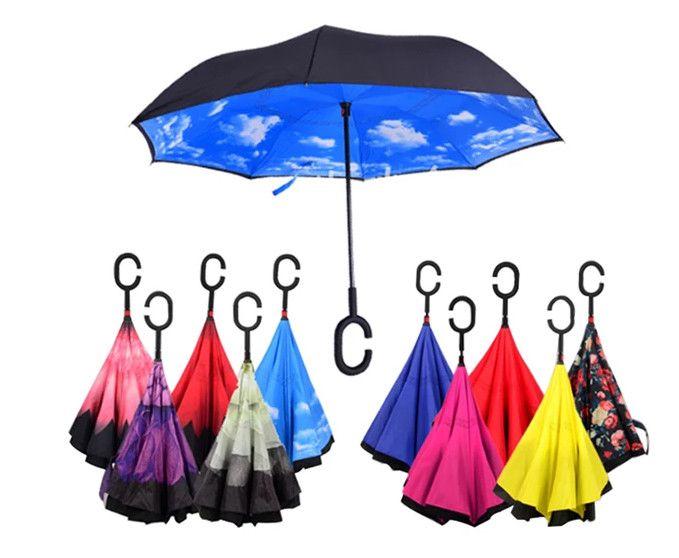 Double Layer Strong Waterproof Umbrella wit