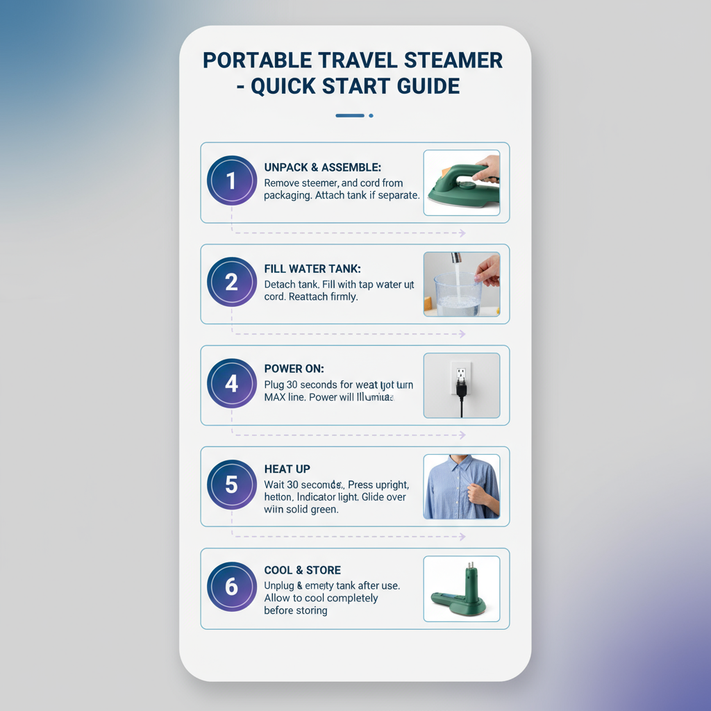 Portable Travel Iron Steamer