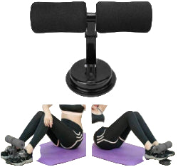 Sit Up Assistant Device Bar| Abs Master | Crunches Equipment | Gym Equipment for Home Workout | Abdominal Push Up | Fitness Exercise Device with Self Suction | Adjustable & Portable -Multicolor