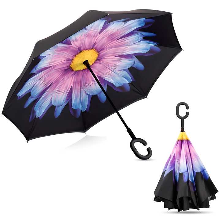 Double Layer Strong Waterproof Umbrella wit