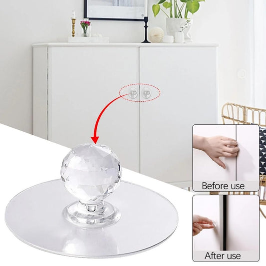 Crystal Stick On Door Knobs