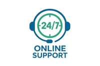 creat logo for online supoort 24 hour