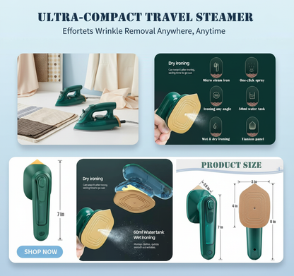 Portable Travel Iron Steamer